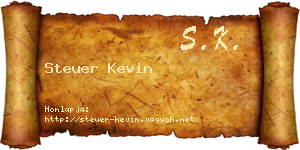 Steuer Kevin névjegykártya